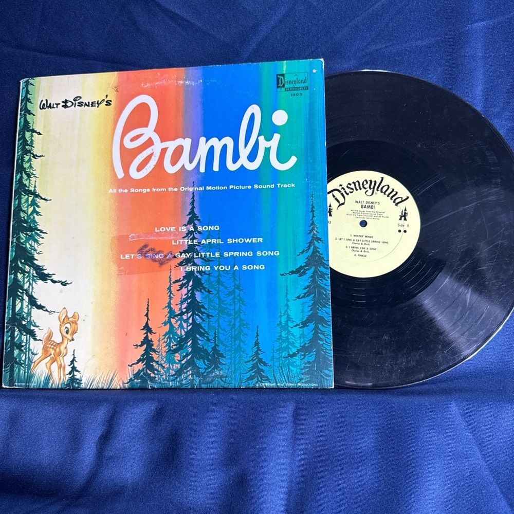 Disney's Bambi Vinyl Record - Black